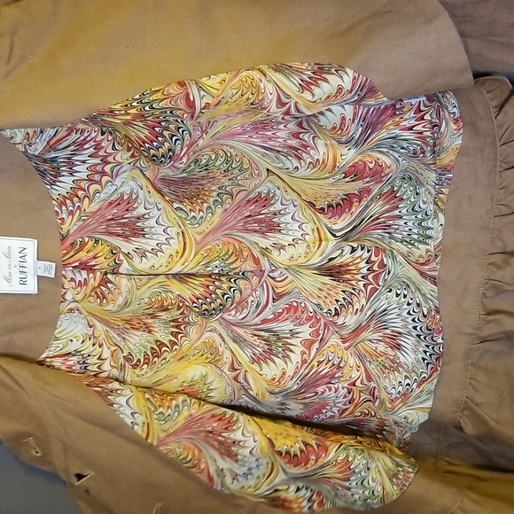 Anthropologie Mise En Scene By Ruffian WellWisher Asymmetrical Ruffle Blazer sz2 - Picture 5 of 15